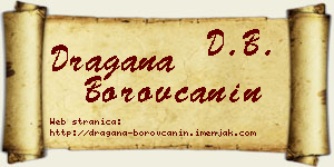 Dragana Borovčanin vizit kartica